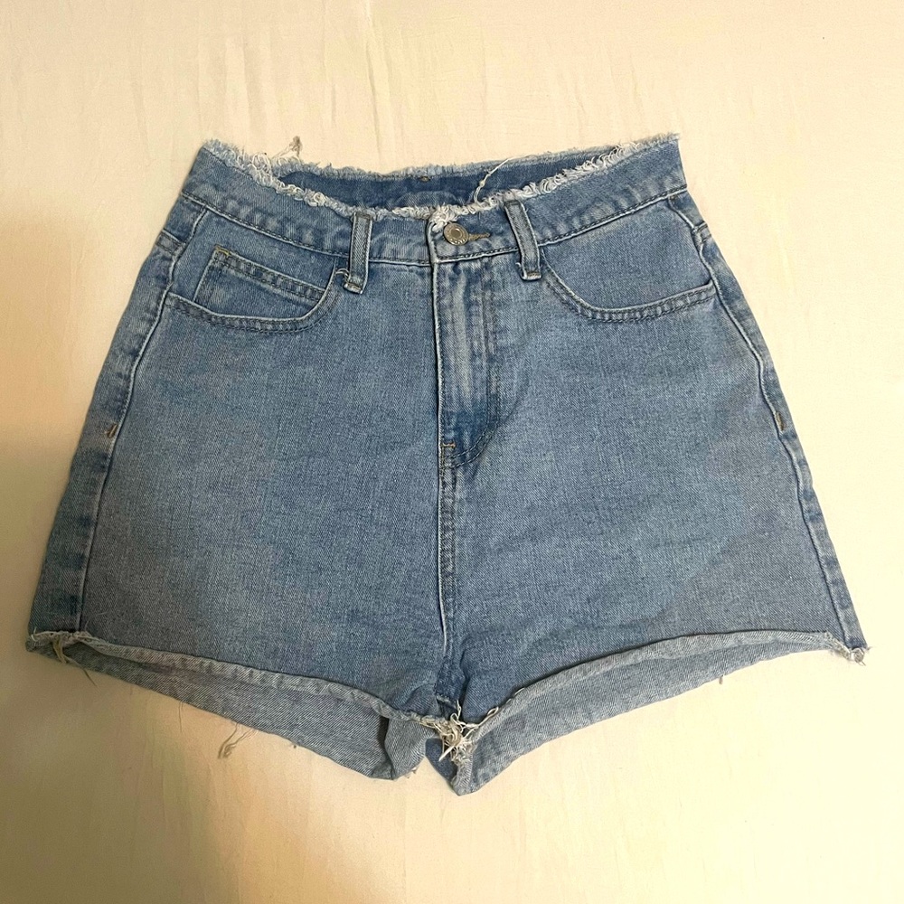 Light Blue Denim Shorts